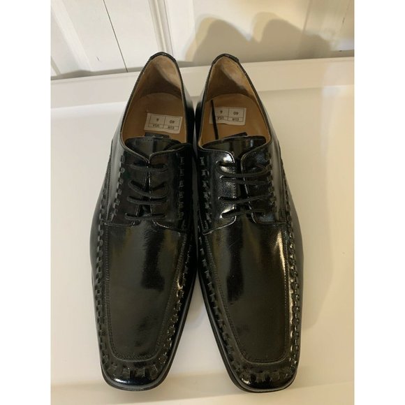 Yensa  Men’s Sz 10‎ Dress Shoes Black LACE UP OXFORDS main image 5